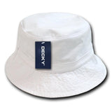Wholesale Bulk Blank Polo Bucket Hats - Decky 961 - White