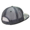 Wholesale Bulk Blank Ripstop Flat Bill Trucker Hats - Decky 241 - ACU Camo