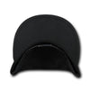 Wholesale Bulk Blank Snapback Flat Bill Cotton Hats - Decky 361 - Black