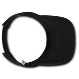 Wholesale Bulk Blank Sports' Visors - Decky 3001 - Black
