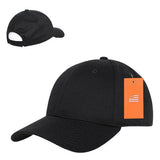 Wholesale Bulk Blank TearAway Baseball Caps - Decky 801 - Black
