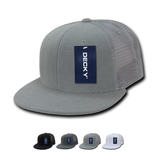 Wholesale Bulk Blank Terry Trucker Flat Bill Snapback Hats - Decky 1081