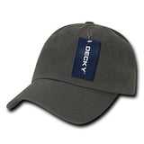 Wholesale Bulk Blank Washed Polo Dad Hats - Decky 760 - Charcoal