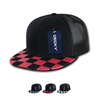 Wholesale Bulk Checker Bill Trucker Snapback Flat Bill Hats - Decky 1085