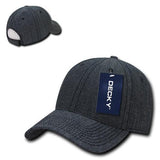 Wholesale Bulk Denim Baseball Hats Structured - Decky 116 - Black