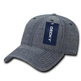 Wholesale Bulk Denim Baseball Hats Structured - Decky 116 - Blue