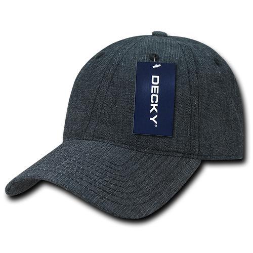 Wholesale Bulk Denim Dad Hats Relaxed - Decky 117 - Black