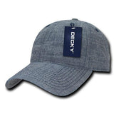 Wholesale Bulk Denim Dad Hats Relaxed - Decky 117 - Blue