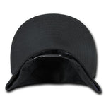 Faux Suede Flat Bill Snapback Hats - Decky 1091