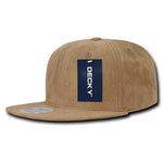 Faux Suede Flat Bill Snapback Hats - Decky 1091 - Picture 7 of 7
