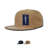 Wholesale Bulk Faux Suede Flat Bill Snapback Hats - Decky 1091