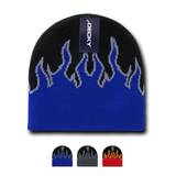 Wholesale Bulk Fire Flame Knit Beanies - Decky 8003