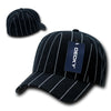 Wholesale Bulk Fitted Pin Stripe Baseball Hats - Decky 403 - Black