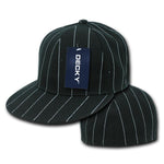 Decky RP3 6-Panel Pin Stripe Fitted Hat Flat Bill