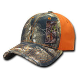 Wholesale Bulk Hybricam Camo Baseball Hat - 229 - Camo/Orange