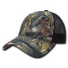 Wholesale Bulk Hybricam Camo Trucker Baseball Hat - 226 - Camo/Black