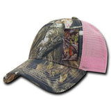Wholesale Bulk Hybricam Camo Trucker Baseball Hat - 226 - Camo/Pink