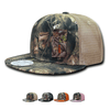 Wholesale Bulk Hybricam Camo Trucker Snapback Flat Bill Hat - 1127
