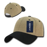 Wholesale Jute Baseball Hats Structured - Decky 230 - Black