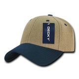 Wholesale Jute Baseball Hats Structured - Decky 230 - Navy