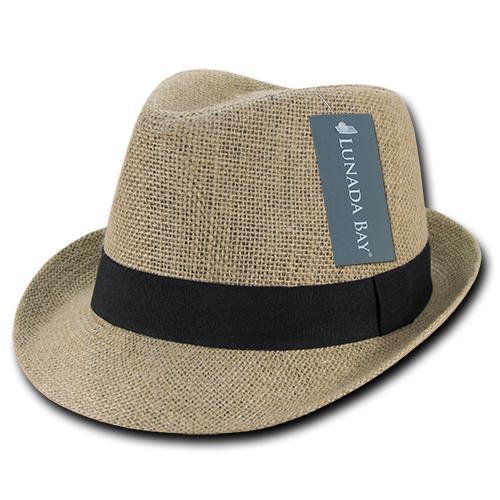 Wholesale Bulk Jute Fedora Hat - 559