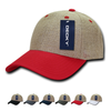 Wholesale Bulk Light Jute Baseball Caps Structured - Decky 232