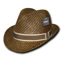 Paper Braid Woven Fedora Hat - 538