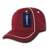 Wholesale Bulk Performance Mesh Piped Caps - Decky 762 - Cardinal