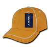 Wholesale Bulk Performance Mesh Piped Caps - Decky 762 - Gold