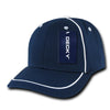 Wholesale Bulk Performance Mesh Piped Caps - Decky 762 - Navy