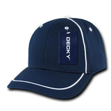 Wholesale Bulk Performance Mesh Piped Caps - Decky 762 - Navy