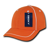 Wholesale Bulk Performance Mesh Piped Caps - Decky 762 - Orange