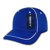 Wholesale Bulk Performance Mesh Piped Caps - Decky 762 - Royal