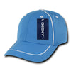 Wholesale Bulk Performance Mesh Piped Caps - Decky 762 - Sky Blue