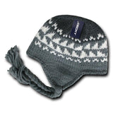 Wholesale Bulk Peruvian Knit Beanies - Decky 632 - Grey