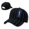 Wholesale Bulk Pin Stripe Baseball Hats Adjustable - Decky 208 - Black