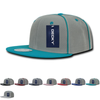 Wholesale Bulk Piped Crown Flat Bill Snapback Cap -Decky 1078