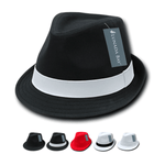 Poly Woven Fedora Hats - 553 - Picture 1 of 6