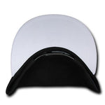 Decky 1046 - Polyester Brim Snapback Hat, 6 Panel Flat Bill Cap