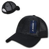 Wholesale Bulk Quilted Trucker Mesh Hat - Decky 1142 - Black