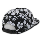 Wholesale Bulk Solid Front Floral Flat Bill Snapback Hats - Decky 1067