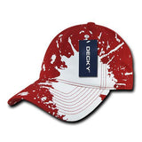 Wholesale Bulk Splat Polo Dad Hats - Decky 237 - Red