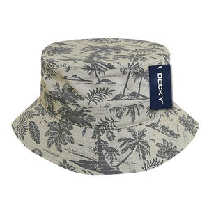 Decky 461 - Relaxed Tropical Bucket Hat - 