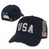 Wholesale Bulk USA America Baseball Caps - A01 - Navy2