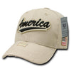 Wholesale Bulk USA America Baseball Caps - A01 - Stone1