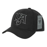Wholesale Bulk USA America Baseball Hat - A14 - Black