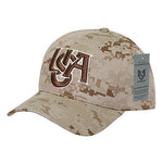 Wholesale Bulk USA America Baseball Hat - A14 - Desert Camo - Picture 8 of 18