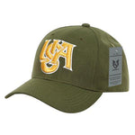 Wholesale Bulk USA America Baseball Hat - A14 - Olive - Picture 13 of 18
