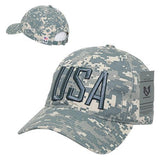 Wholesale Bulk USA America Ripstop Relaxed Hats - S731 - ACU Camo