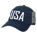 Wholesale Bulk USA America Ripstop Relaxed Hats - S731 - Navy
